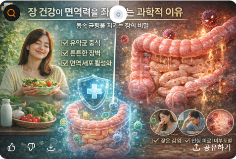 장 건강과 면역력의 관계에 관한 사진