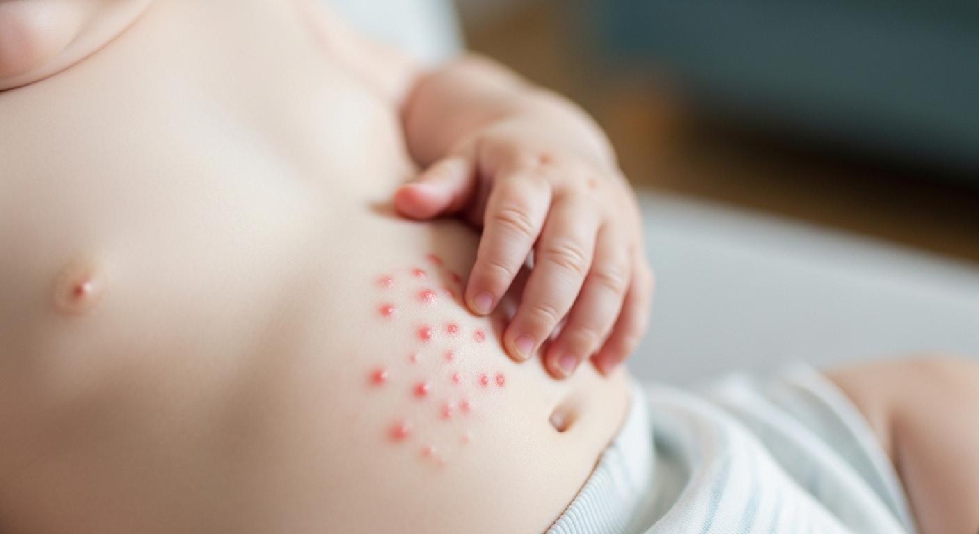 아기 열 두드러기