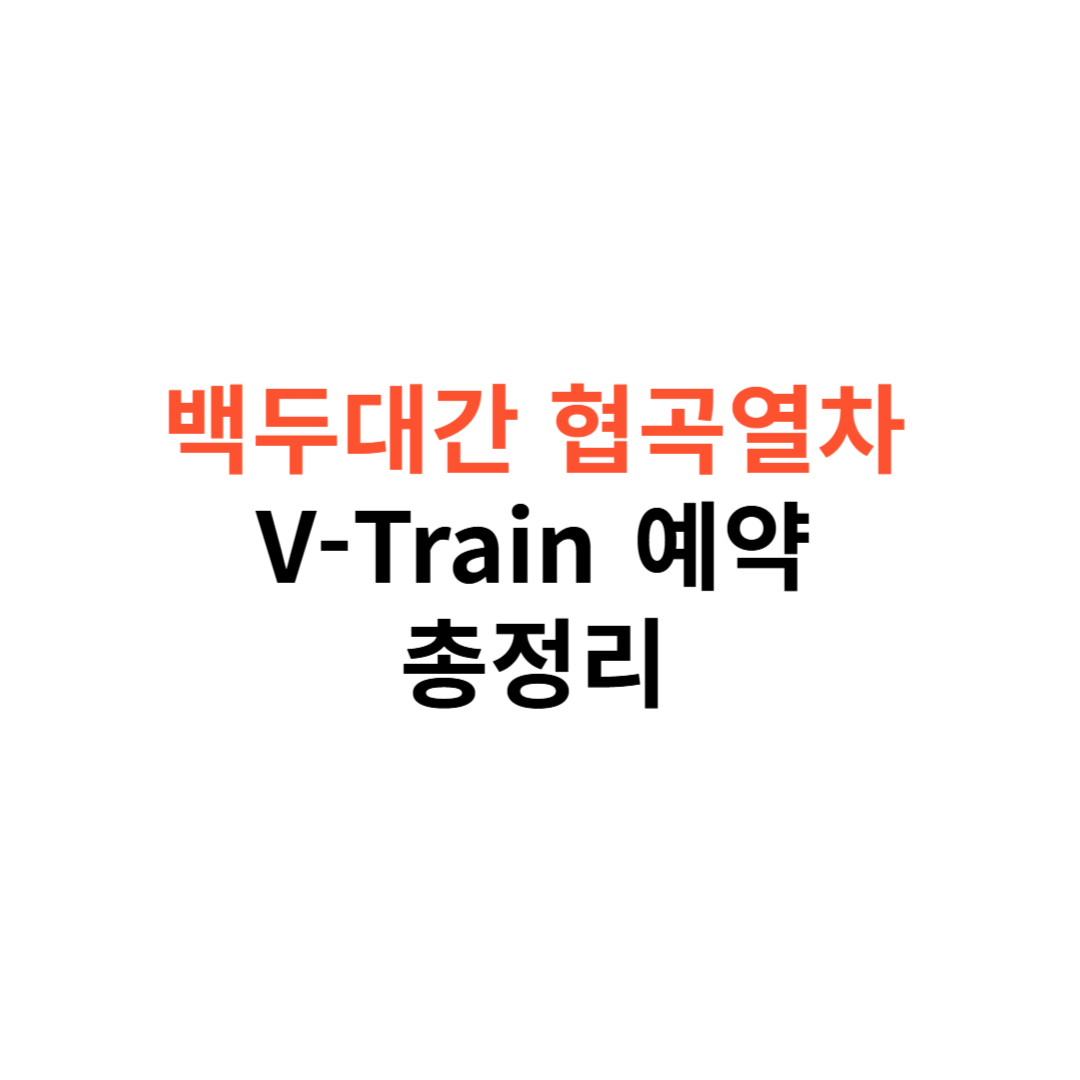 V-Train 예약