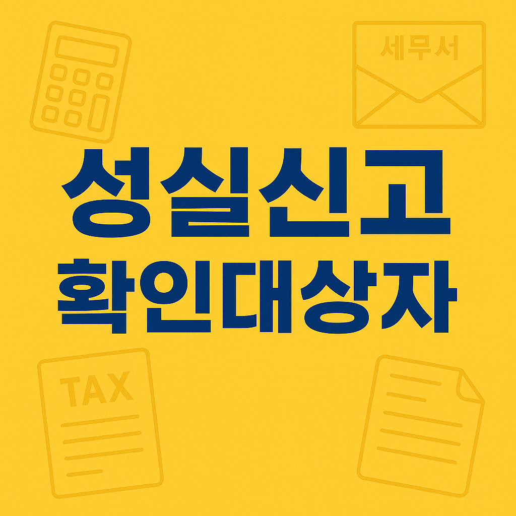 성실신고 확인대상자 기준과 종합소득세 신고방법, 세무대리 수수료 세액공제까지 한눈에 정리한 클릭 유도형 카드뉴스 썸네일 이미지
