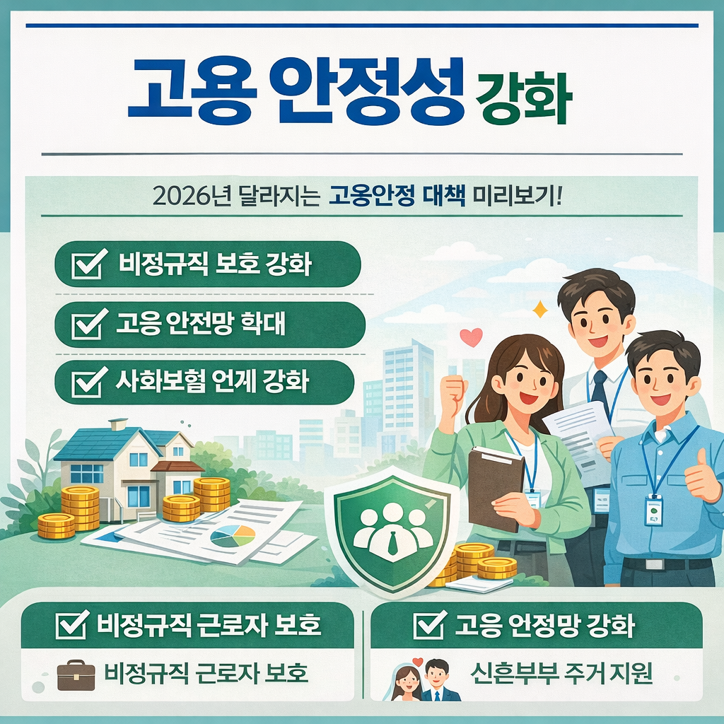2026년 달라지는 정부정책