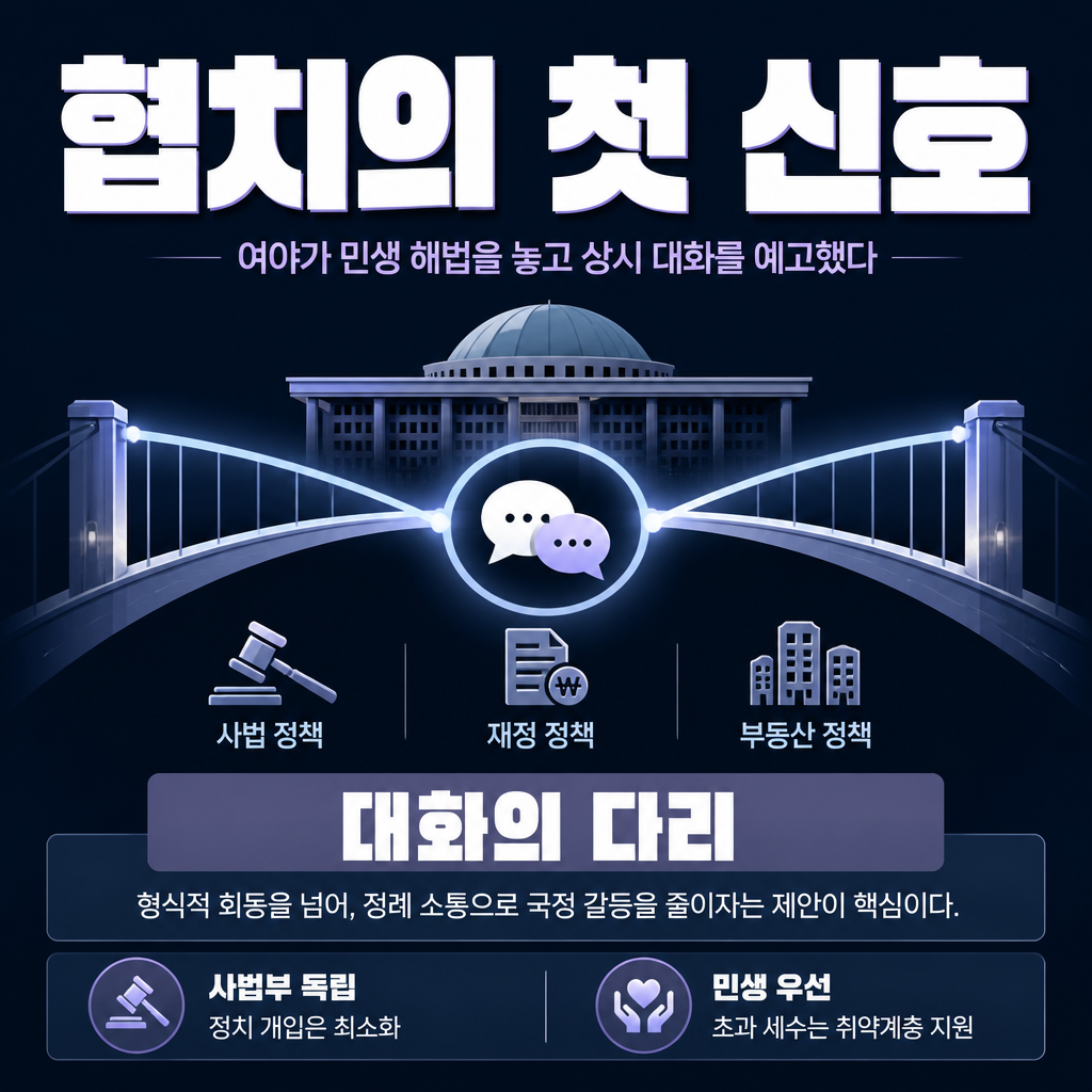 협치의 첫 신호