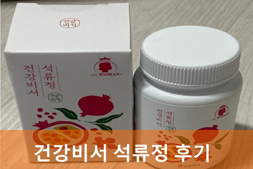 건강비서 석류정 후기 내돈내산