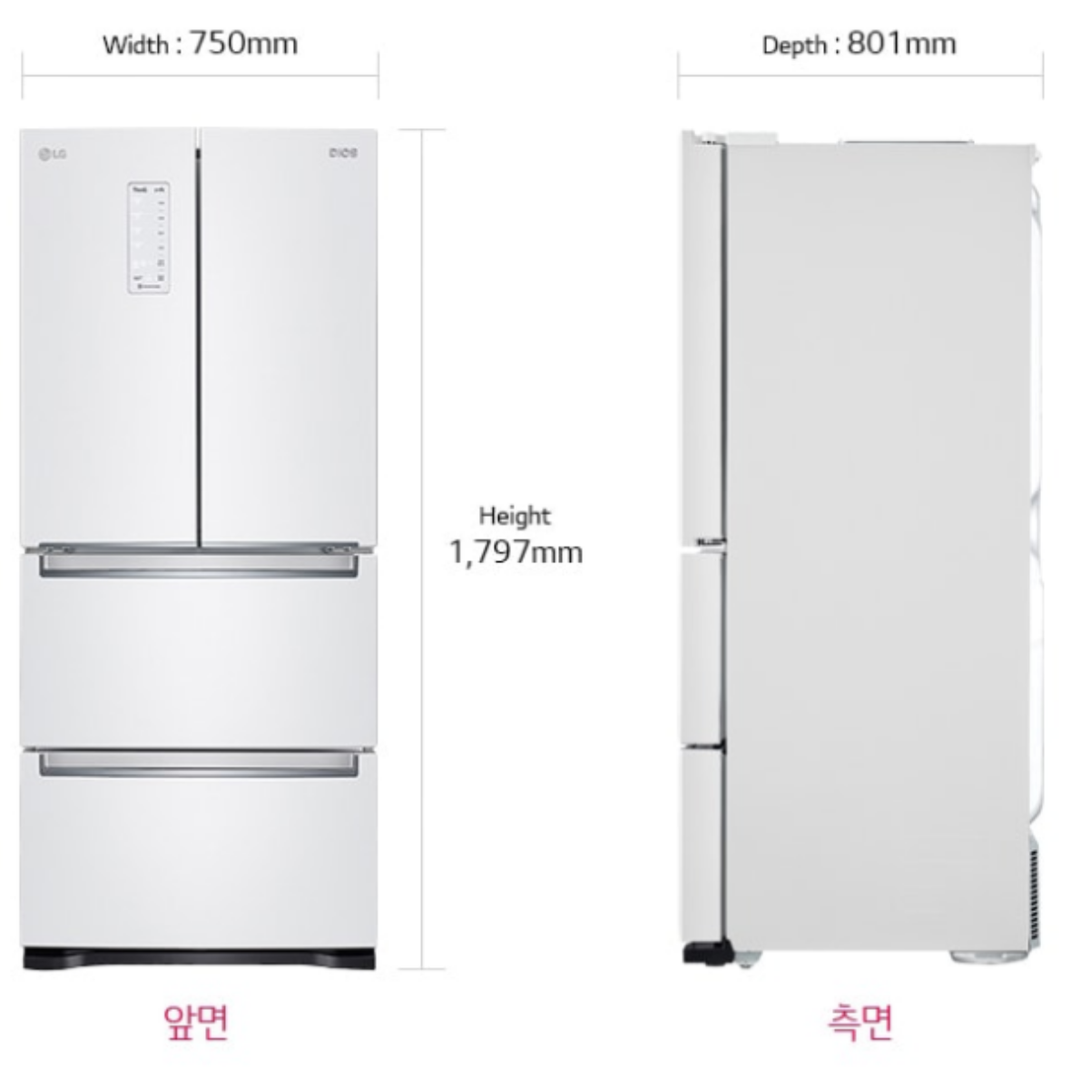 LG김치냉장고 사진입니다.