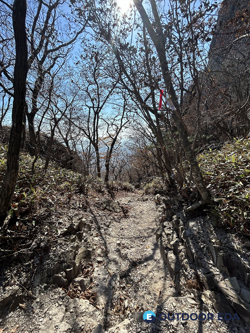영축산 등산로 이정표