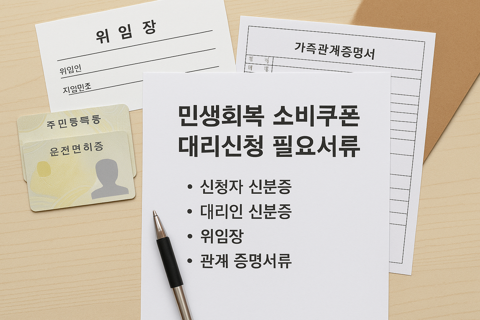 소비쿠폰-대리신청-서류