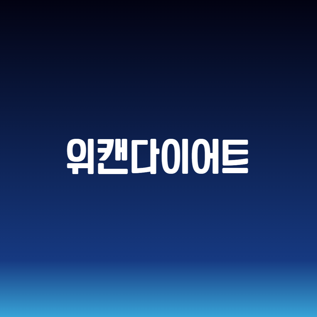 위캔다이어트