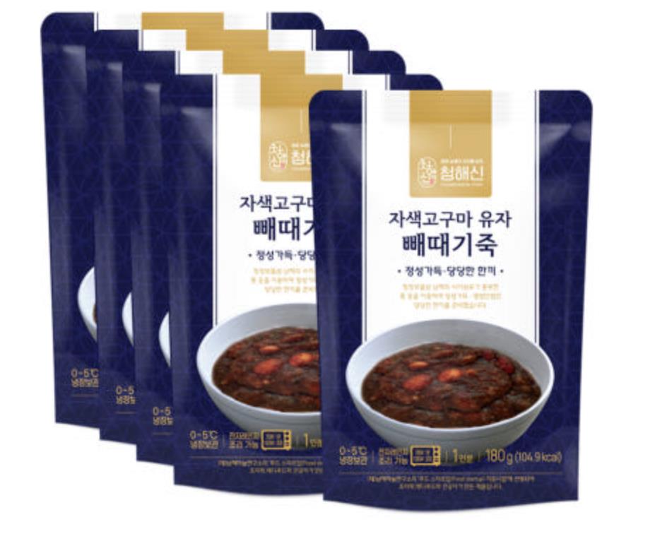 최수종 한국인의 밥상 고구마 빼때기죽 레토르 포장된 것