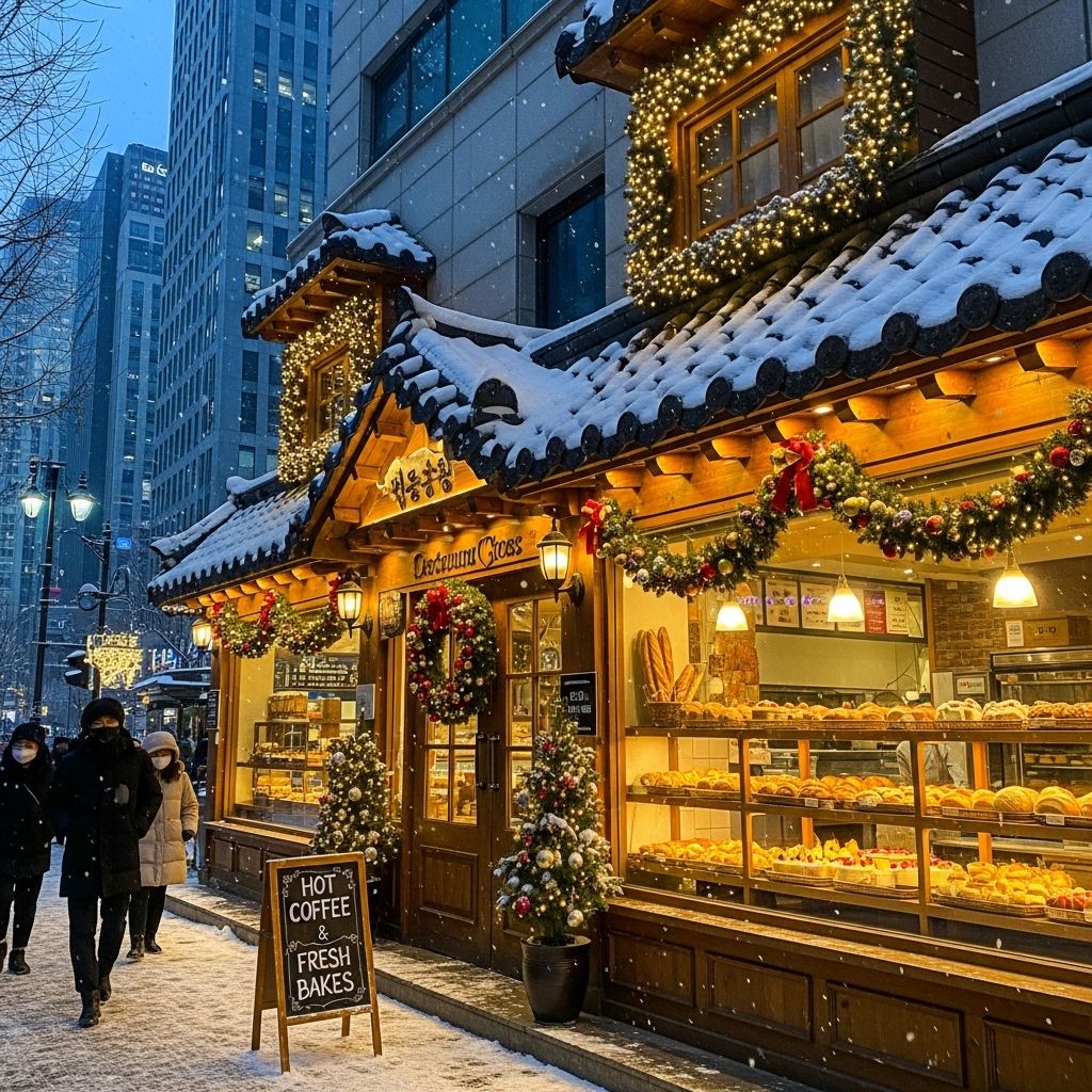 크리스마스 케이크 사전 예약&amp;#44; 매장 외부 모습