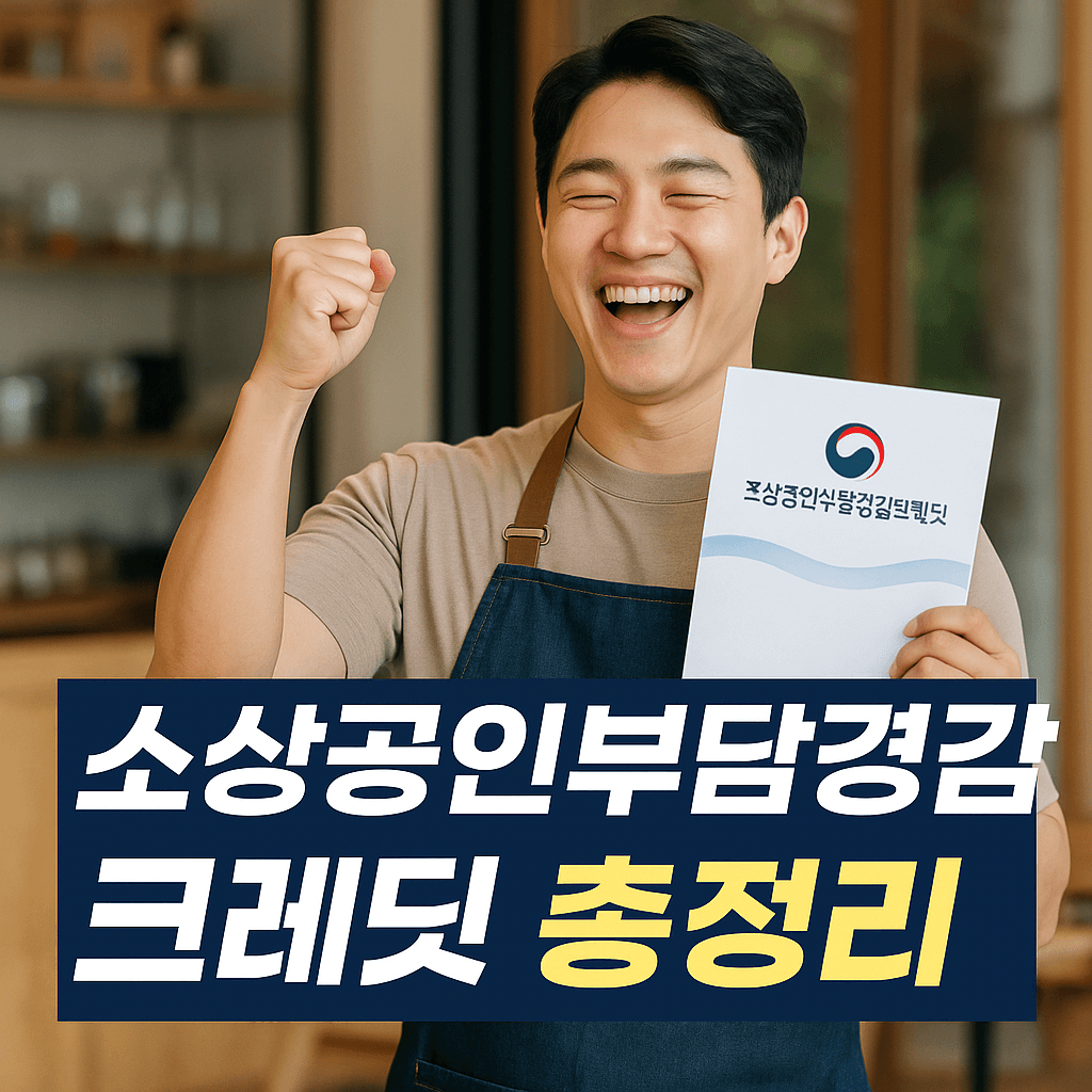 소상공인부담경감크레딧 총정리