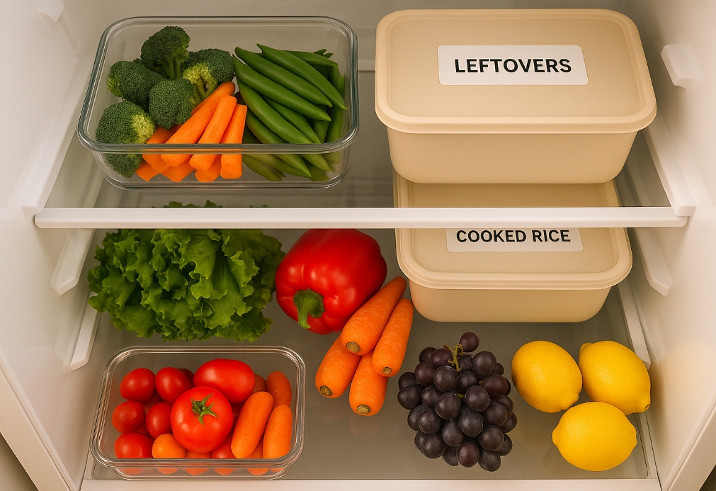 공간을 최대한 활용하면서도 식품의 신선도를 오래 유지하는 방법에 대해