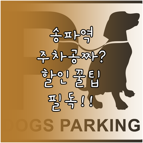 송파역 주변 공영 주차장 할인 대상 ..