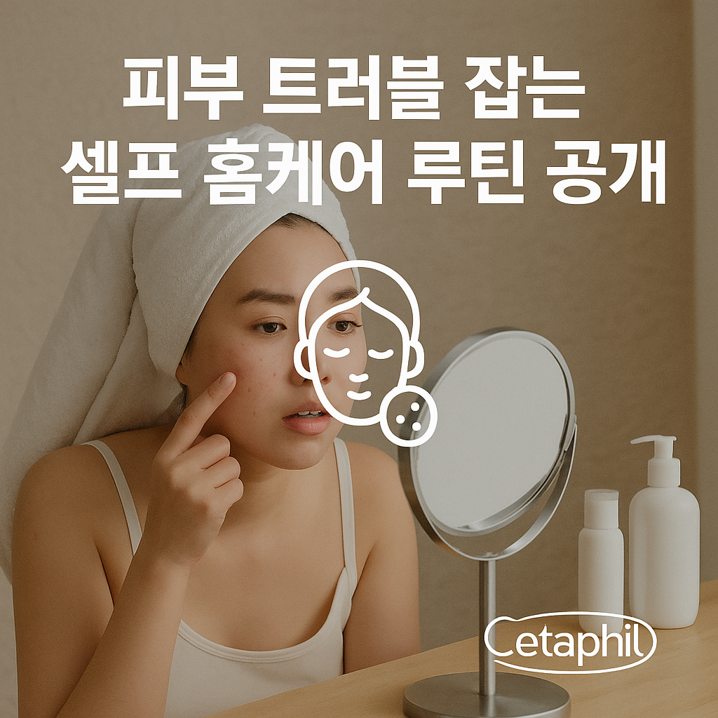 피부 트러블 잡는 셀프 홈케어 루틴 공개