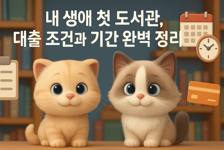 내 생애 첫 도서관, 대출 조건과 기간 완벽 정리!