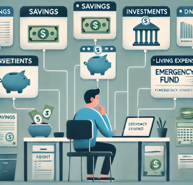 통장 쪼개기를 나타낸 사진