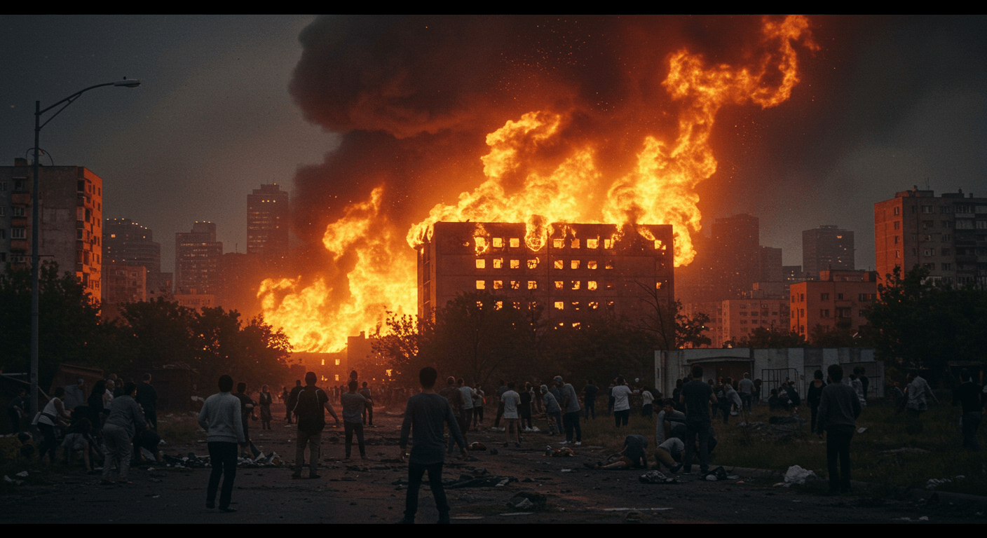 사고가 나는 모습