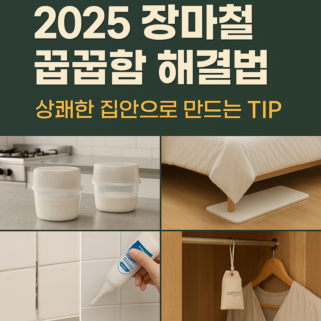 장마철 꿉꿉한 집안, 상쾌하게 바꾸는 실속 노하우 총정리!
