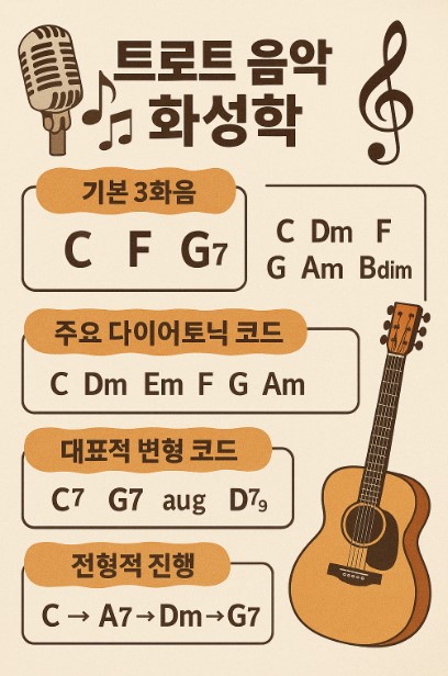 트로트 음악 화성학 관련 사진