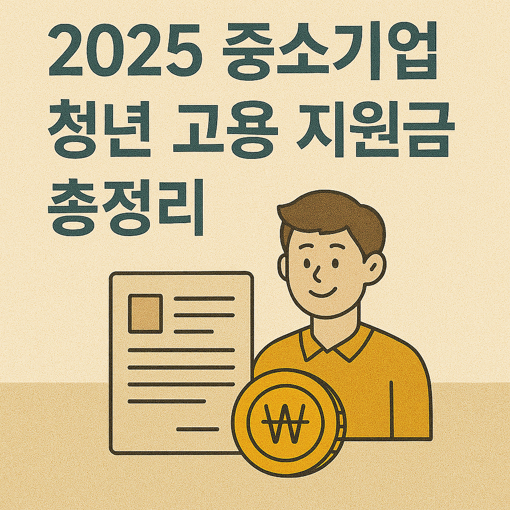 2025 중소기업 청년 고용 지원금 총 정리
