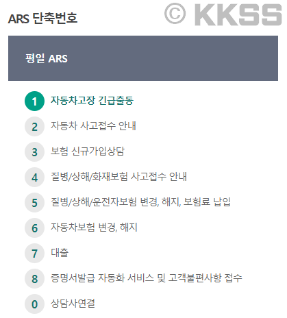 DB손해보험 대표 콜센터 단축번호