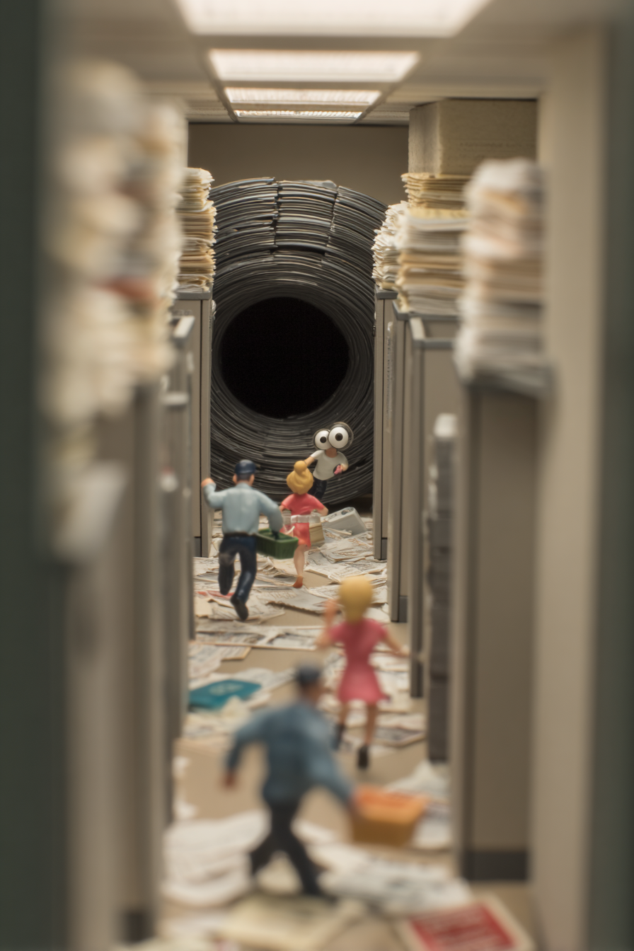 미니어처풍으로 재해석한 에브리씽 에브리웨어 올 앳 원스 장면 by pearl's review