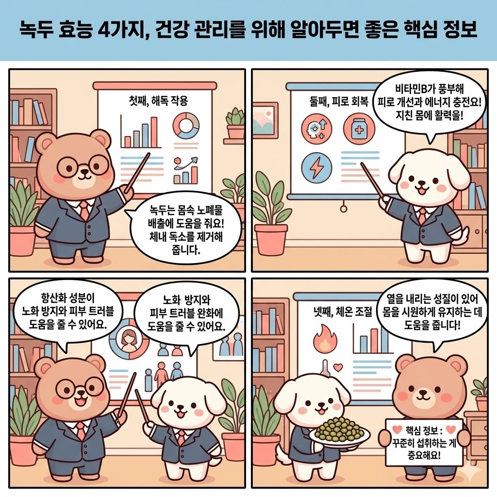 녹두 효능 4가지, 건강 관리를 위해 알아두면 좋은 핵심 정보