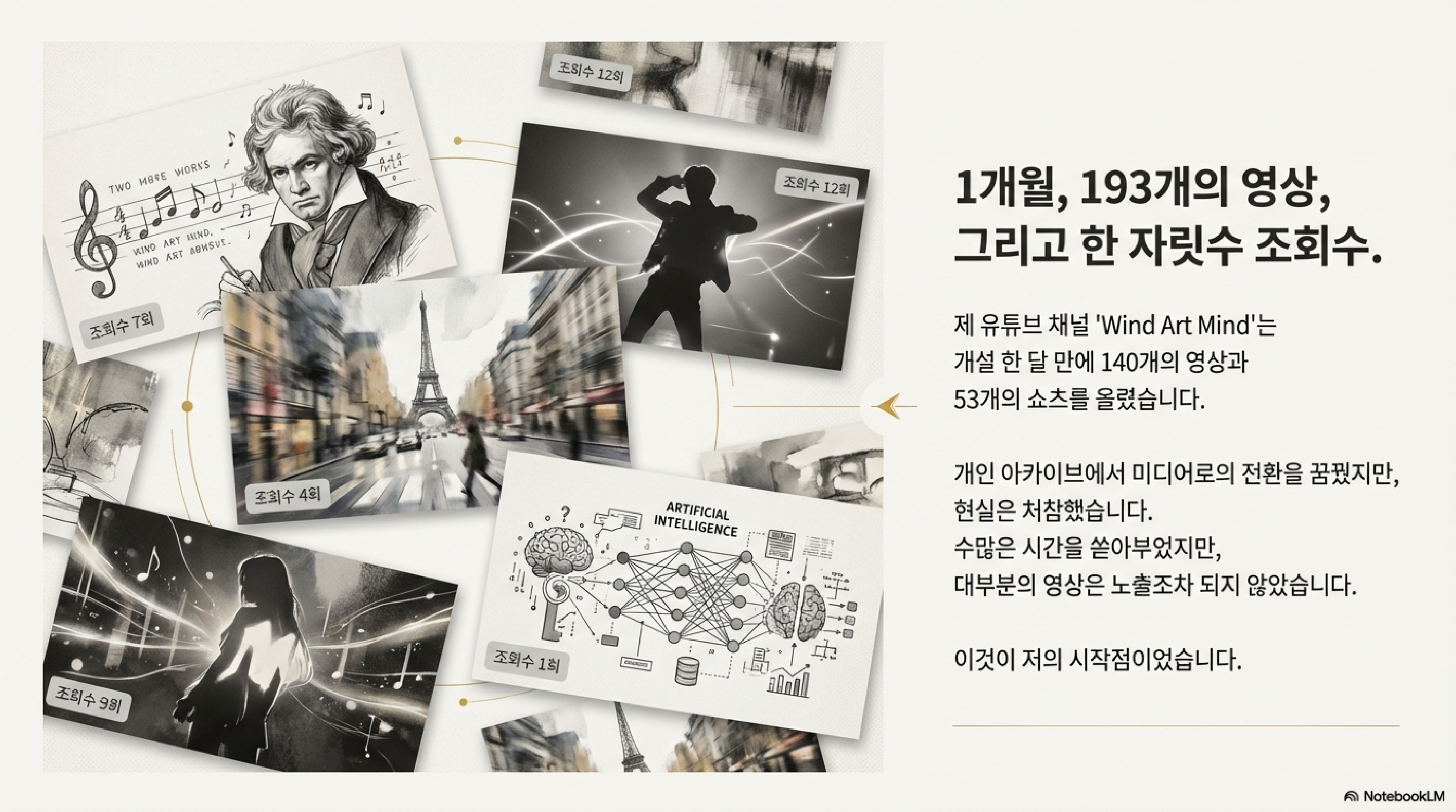 Wind Art Mind 유튜브 상황