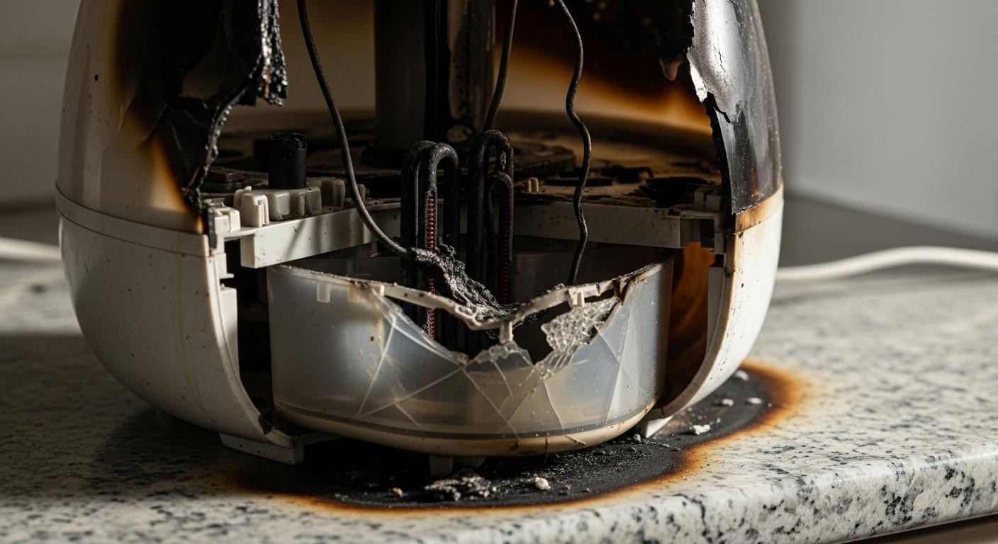 가열식 가습기 폭발