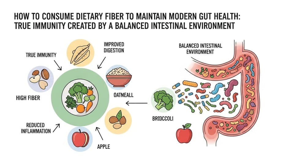 현대인의 장 건강을 지키는 식이섬유 섭취법: 균형 잡힌 장내 환경이 만드는 진짜 면역력