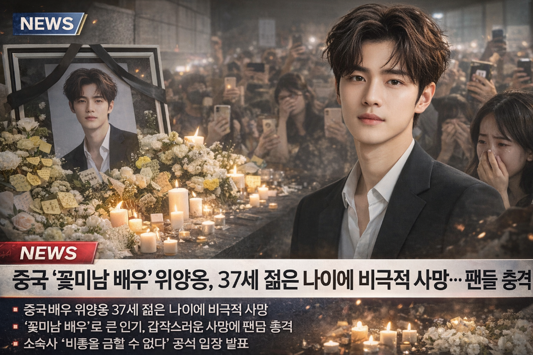 위멍롱 비극적 사망 팬들 충격, 37세 꽃미남 배우에게 무슨 일이?