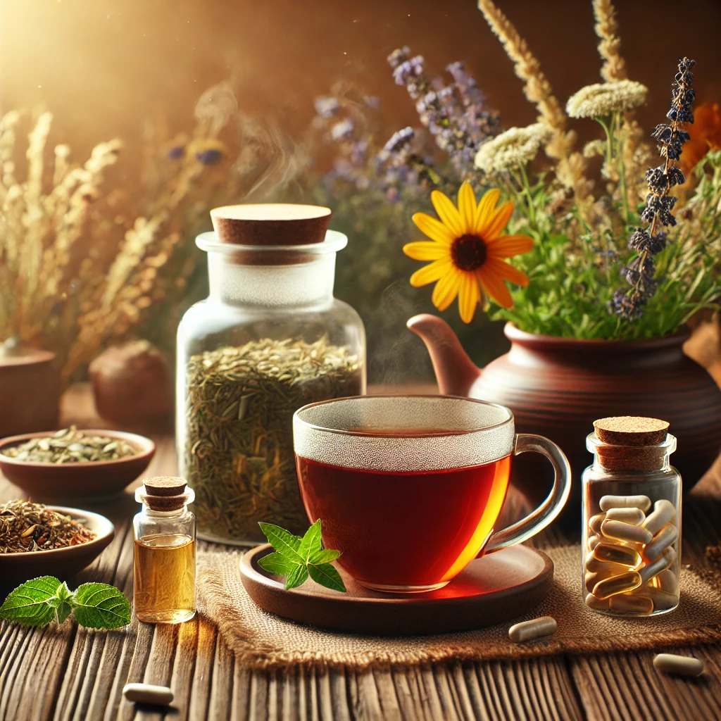 한약과 비타민 이미지