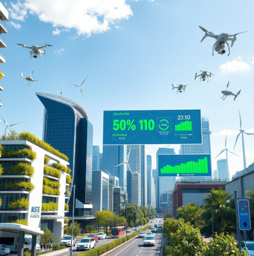 AI 기술로 줄이는 탄소배출 이미지