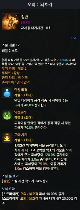 오의 : 뇌호격