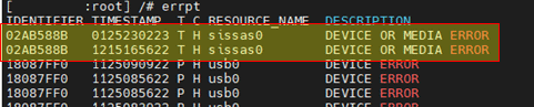 Fault Error Message Display