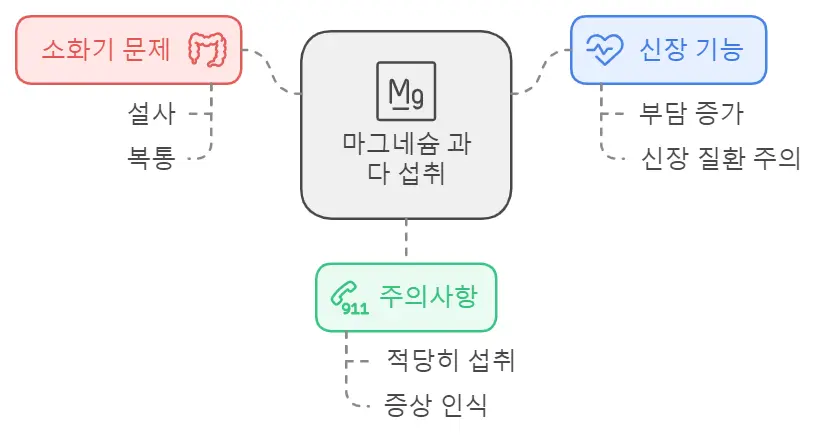 마그네슘 과다섭취 부작용