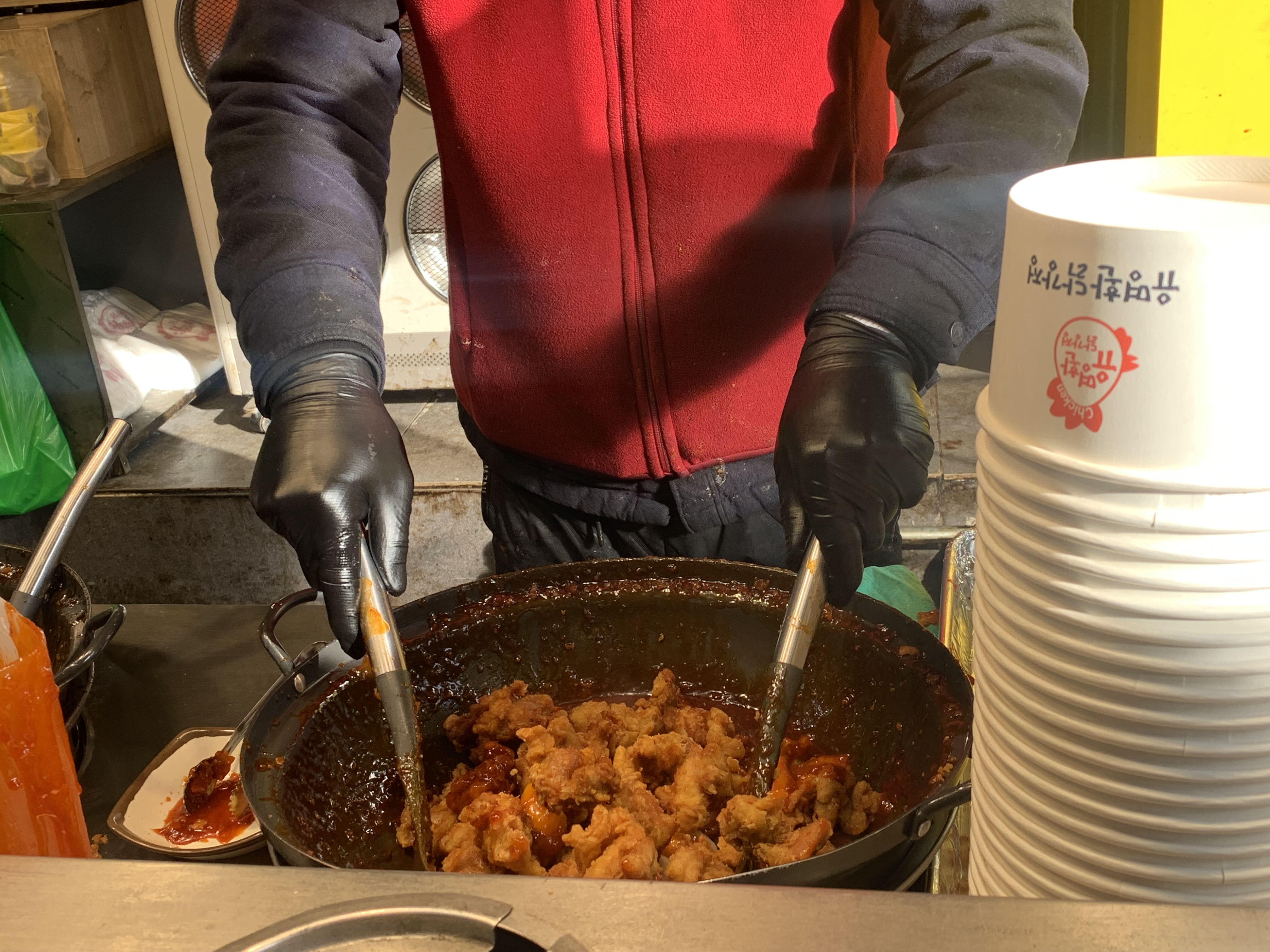 광명시장 맛집 투어 광명 춘자네부대찌개 광명 오징어보쌈 광명 유명환닭강정 광명시장 씨앗호떡