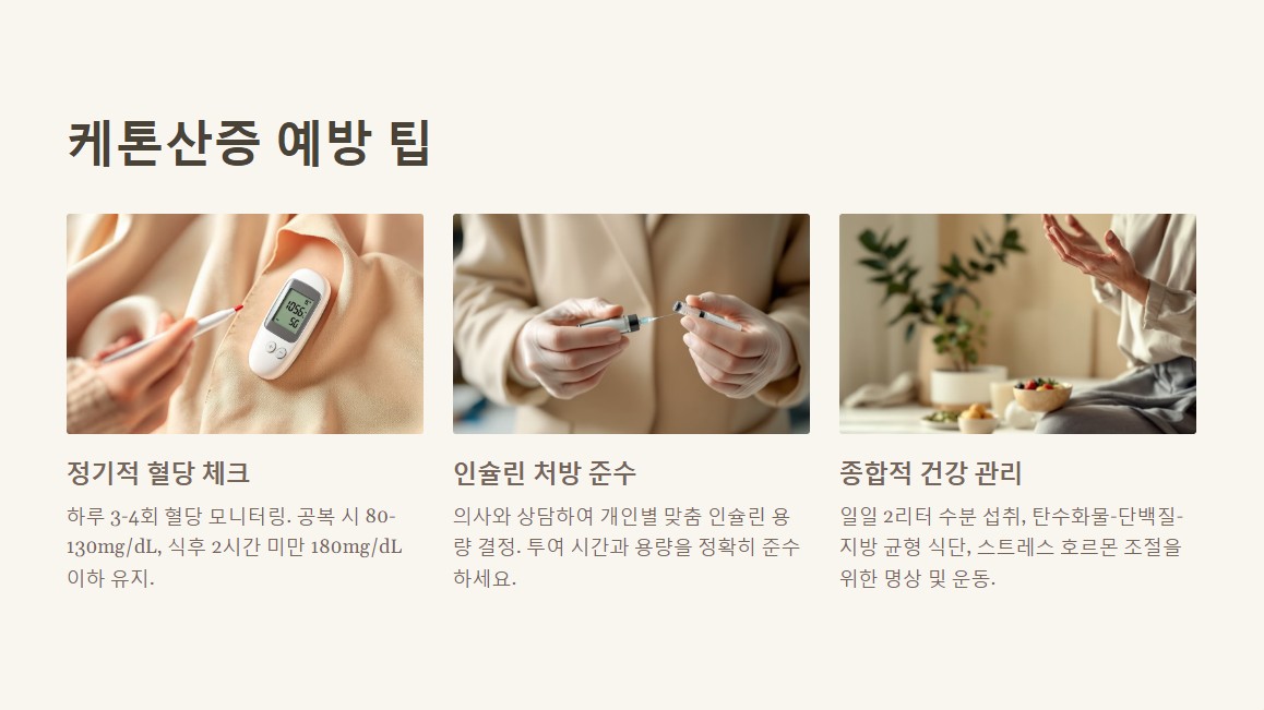 실생활 팁: 케톤산증, 이렇게 예방하자!