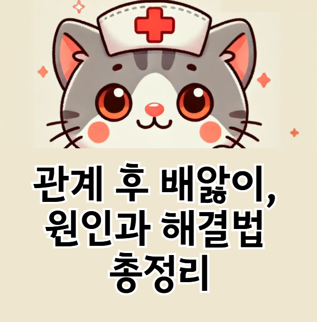 관계 후 배앓이, 왜 생길까? 원인부터 예방법까지