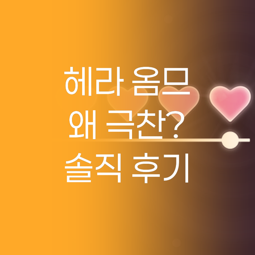 헤라 옴므, 왜 다들 극찬할까? 솔직..