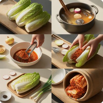김장김치 맛있게 담는 법 이미지