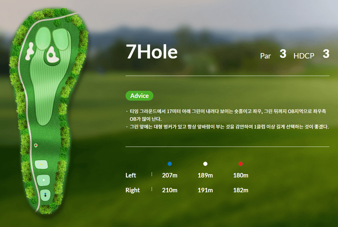 신원 CC 코스 공략도 25