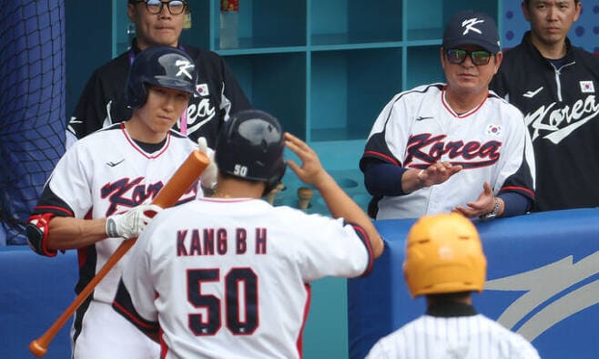 항저우 아시안 게임 야구 한일전 승리