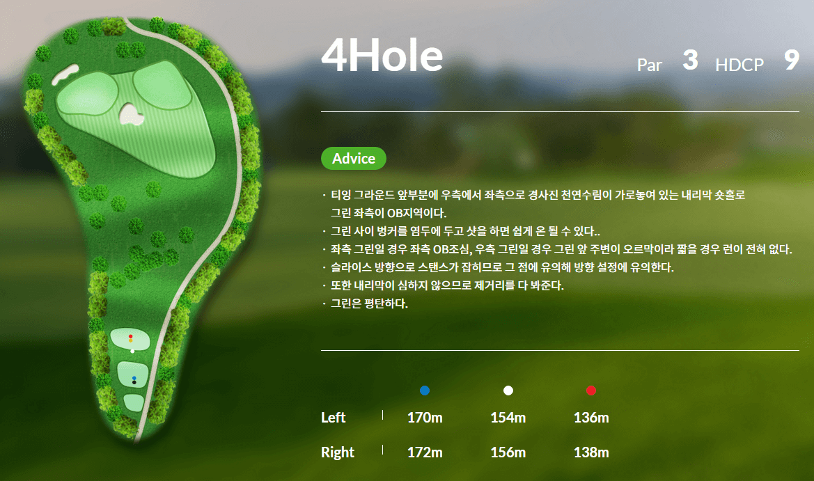 신원 CC 코스 공략도 22