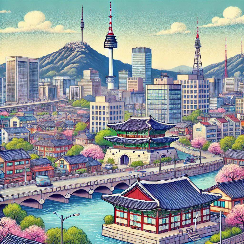 서울의 개요와 역사, 지리, 기후, 주요 산업