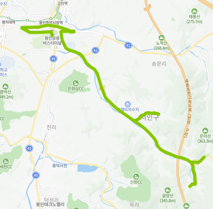 용인-83-1번-버스-노선-지도