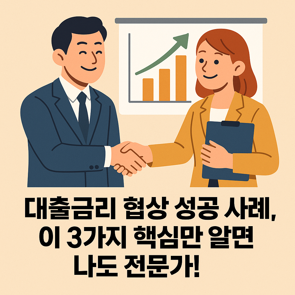 대출금리 협상 성공 사례, 이 3가지 핵심만 알면 나도 전문가! 🤝