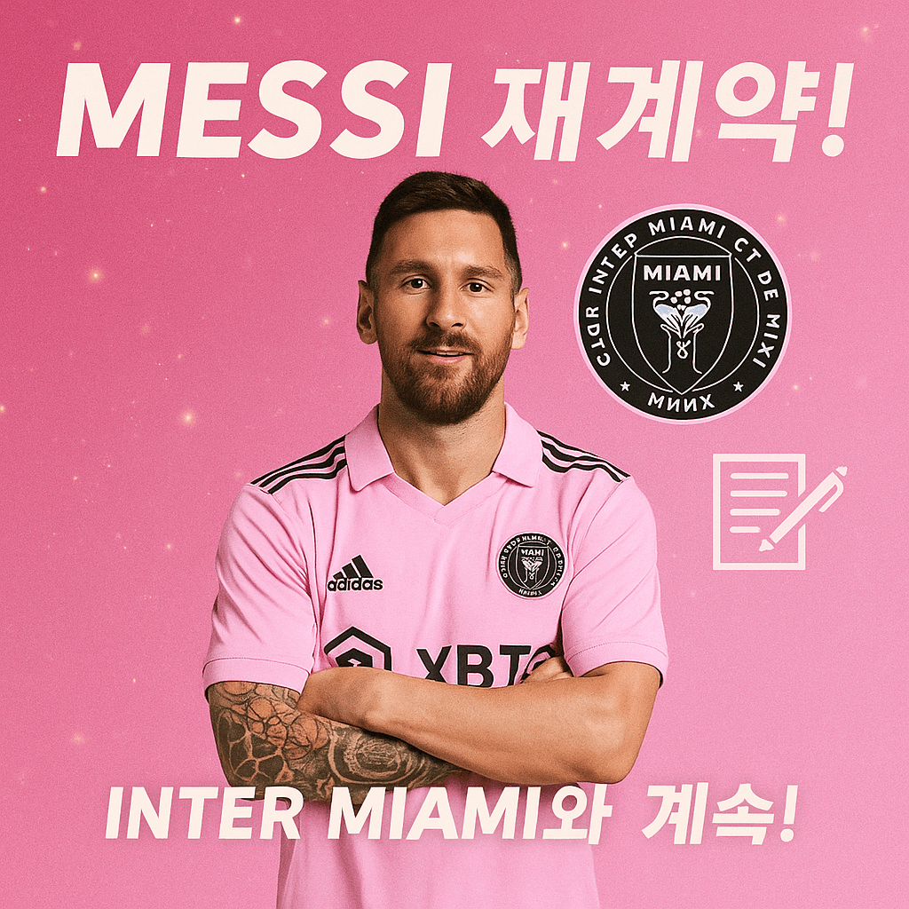 메시 인터 마이애미 재계약