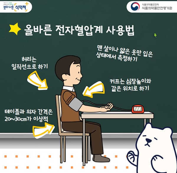 가정용 혈압계 추천 커프 착용 방법 기준