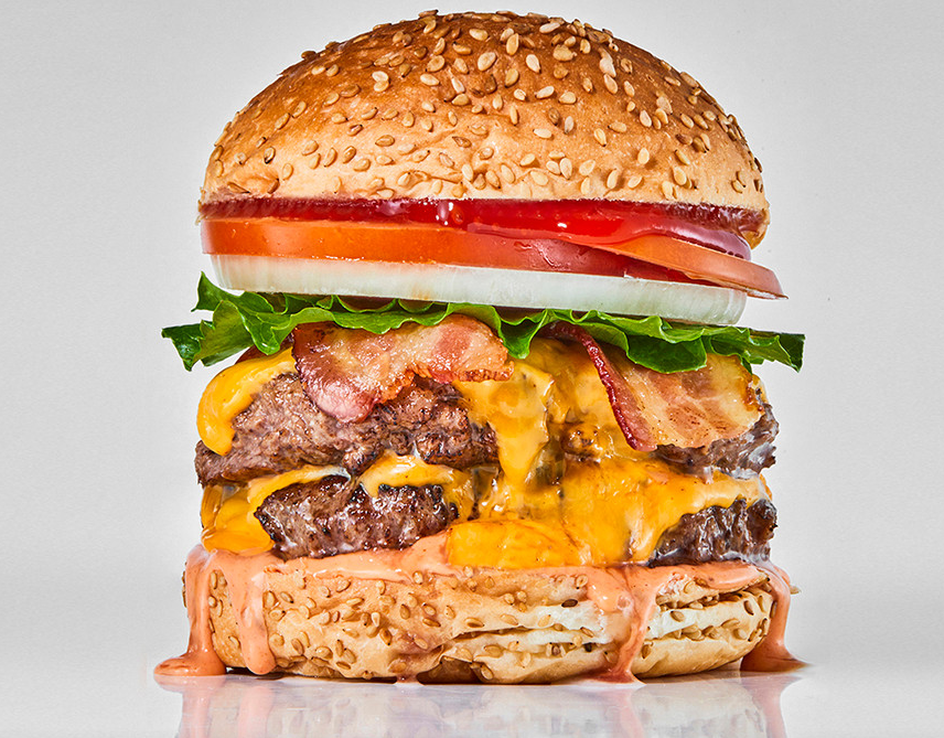 양파튀김 수제 햄버거 달인