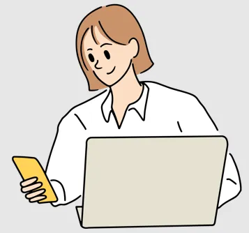 노트북을 하고 있는 직장인